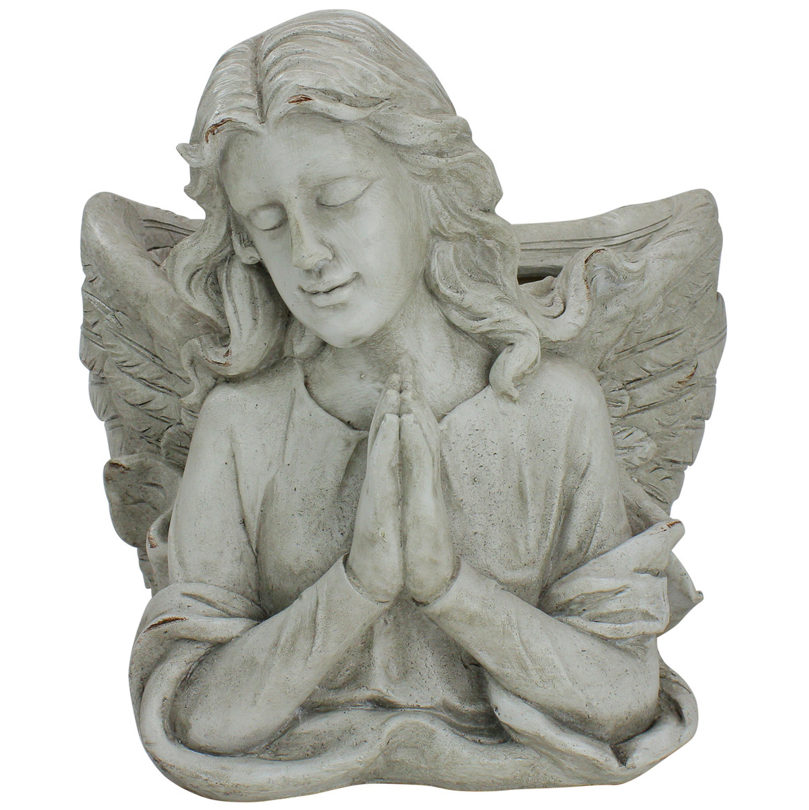 praying angel bust garden statue planter