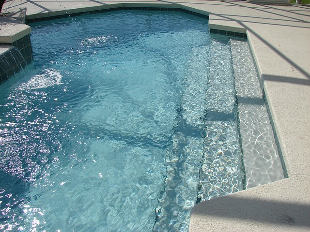 Steps Into Swimming Pool